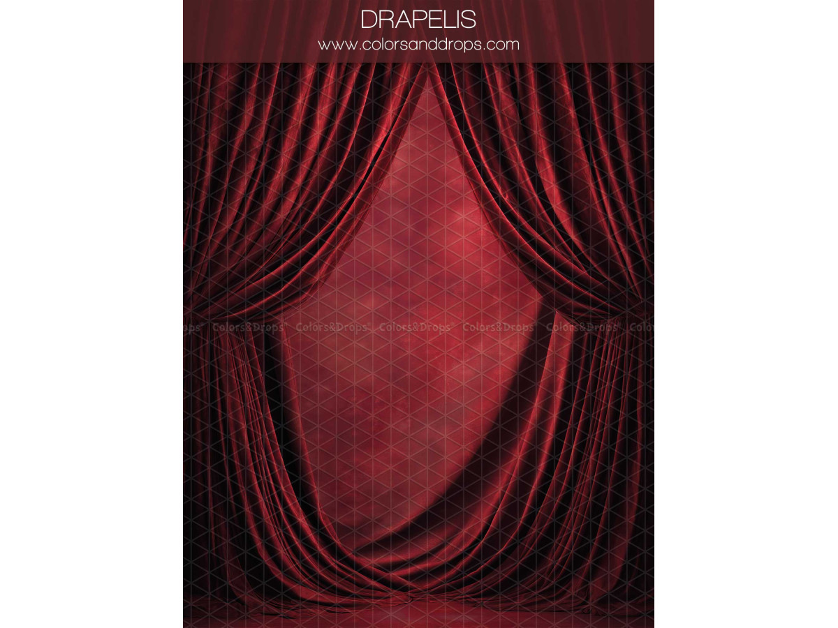 Fondo fotográfico de embarazo y retrato Drapelis – cortinas de teatro de terciopelo rojo | Colors&Drops