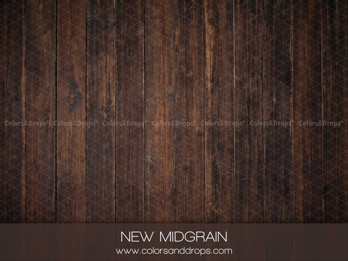 Suelo fotográfico New Midgrain – tablones de madera marrón oscuro | Colors&Drops