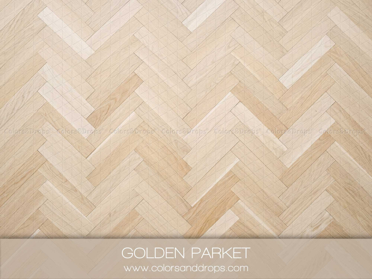 Christmas photo backdrop & floor Golden Parket – light golden herringbone parquet | Colors&Drops