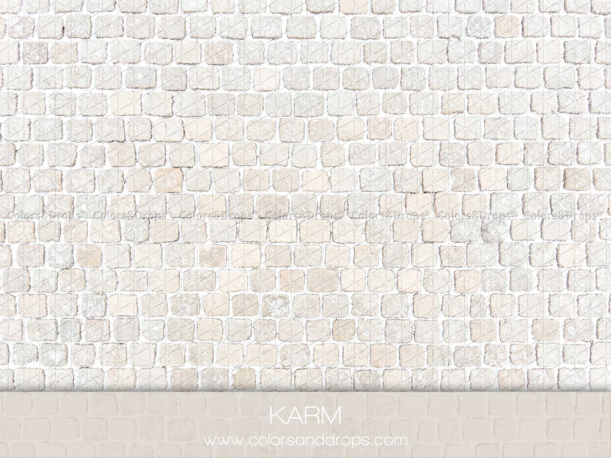 Christmas photo backdrop & floor Karm – white cobblestones floor | Colors&Drops