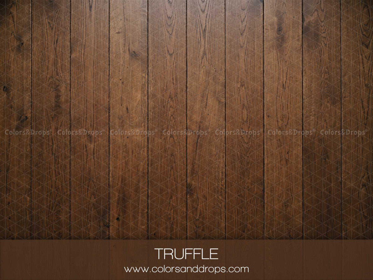 Christmas photo backdrop & floor Truffle – vertical chocolate brown wooden planks | Colors&Drops