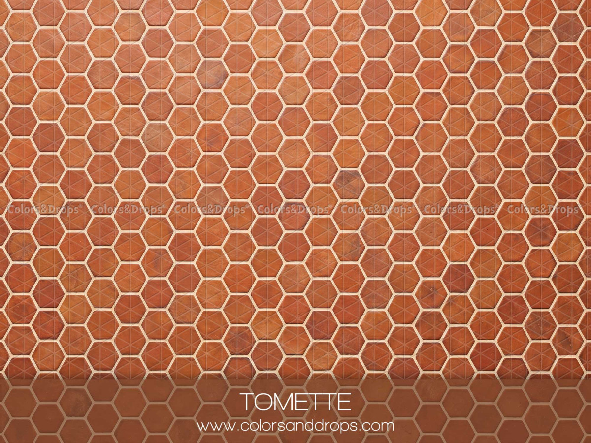 Christmas photo backdrop & floor Tomette – terracotta hexagonal floor tiles | Colors&Drops