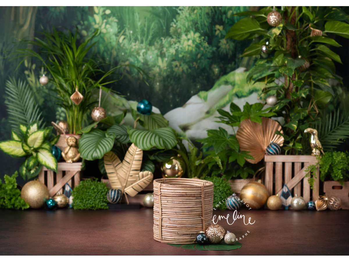 Fondo fotográfico de esquina Christmas Jungle – jungla exuberante | Colors&Drops