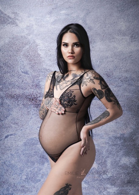 Texture bleu et violet, Session de photo femme enceinte, tatouage, Fond photo