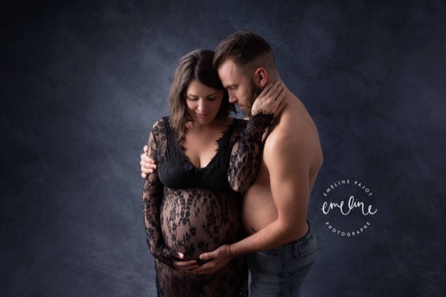 Fond texture bleu et gris, Photo femme enceinte, session couple, Fond photo