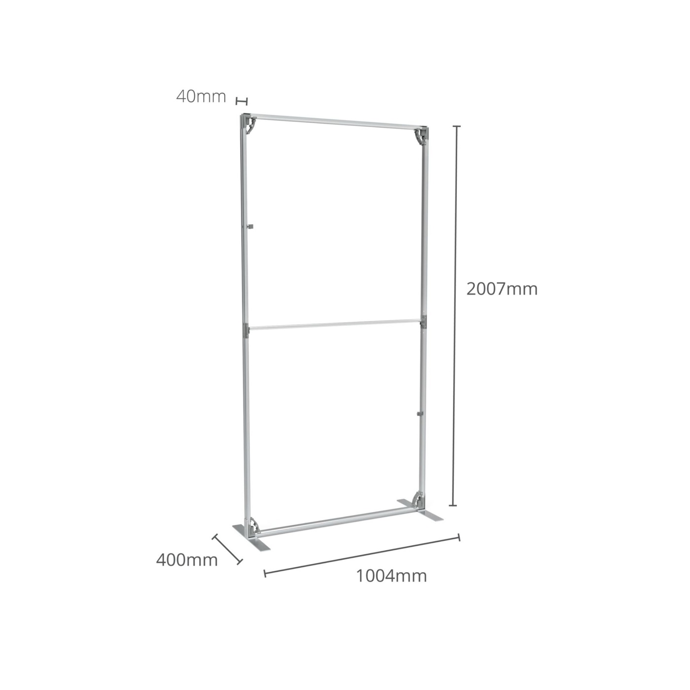 Stand EzyFlat 100×200 cm, dimensions